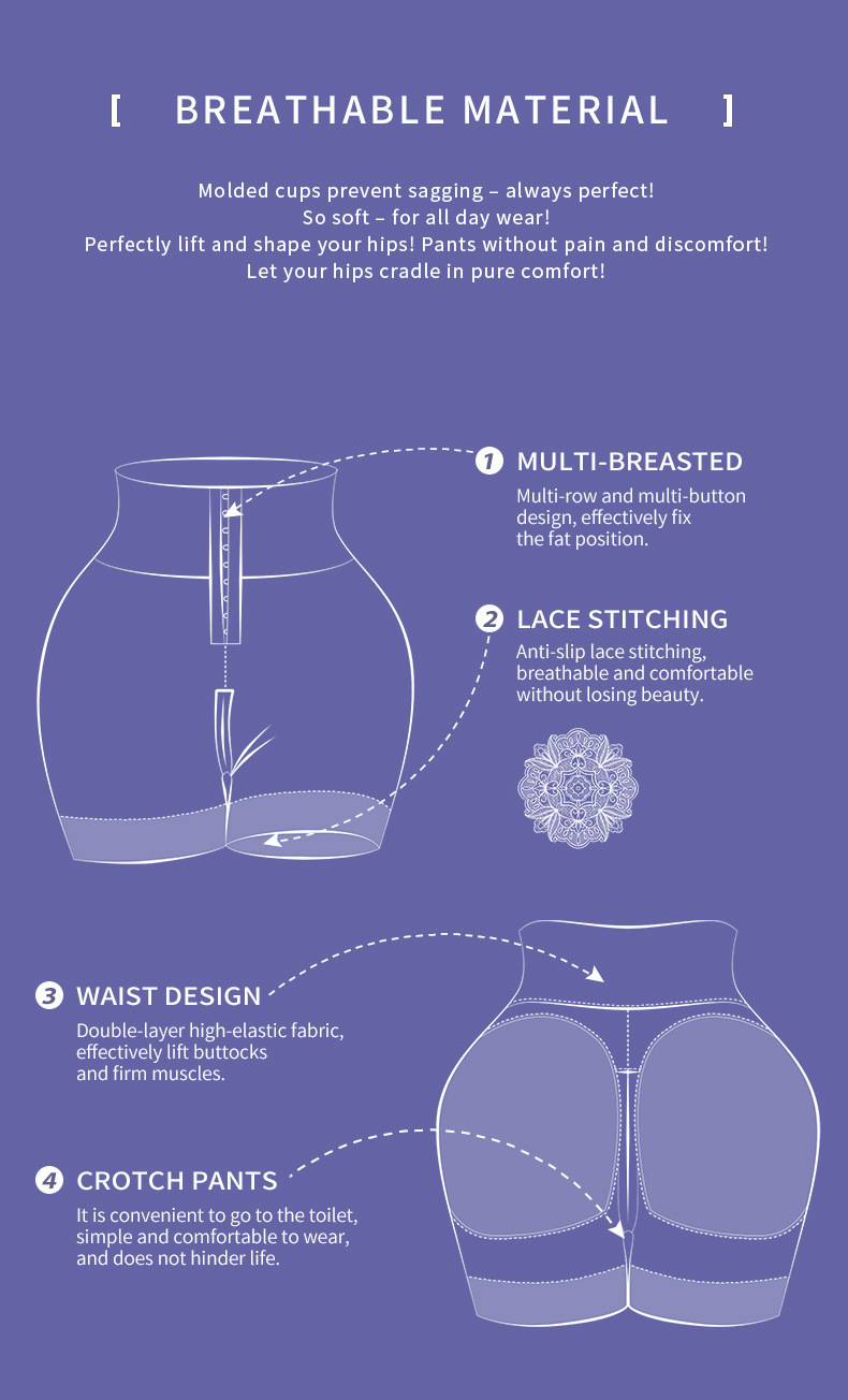 Shapewear leggings med hög midja magkontroll och höftlyft_voghion.com