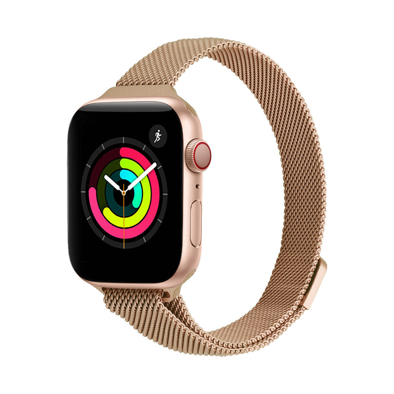 Apple Milanese Watch Strap Iwatch1109 Strap Magnetic Metal Suitable for Watches Milanese Steel Strap