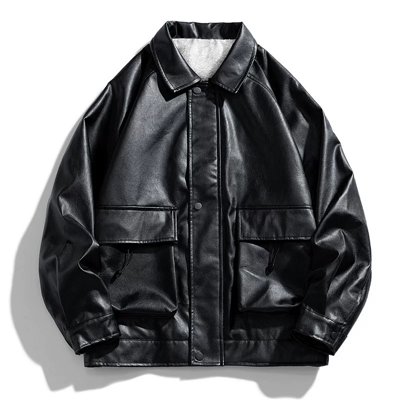 Полиуретановая демисезонная fleece куртка, американский стиль, оверсайз