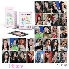Wholesale 55 small cards of celebrity anime, Gidle Song Yuqi, Tomb Raiders, Laser Lomo postcards