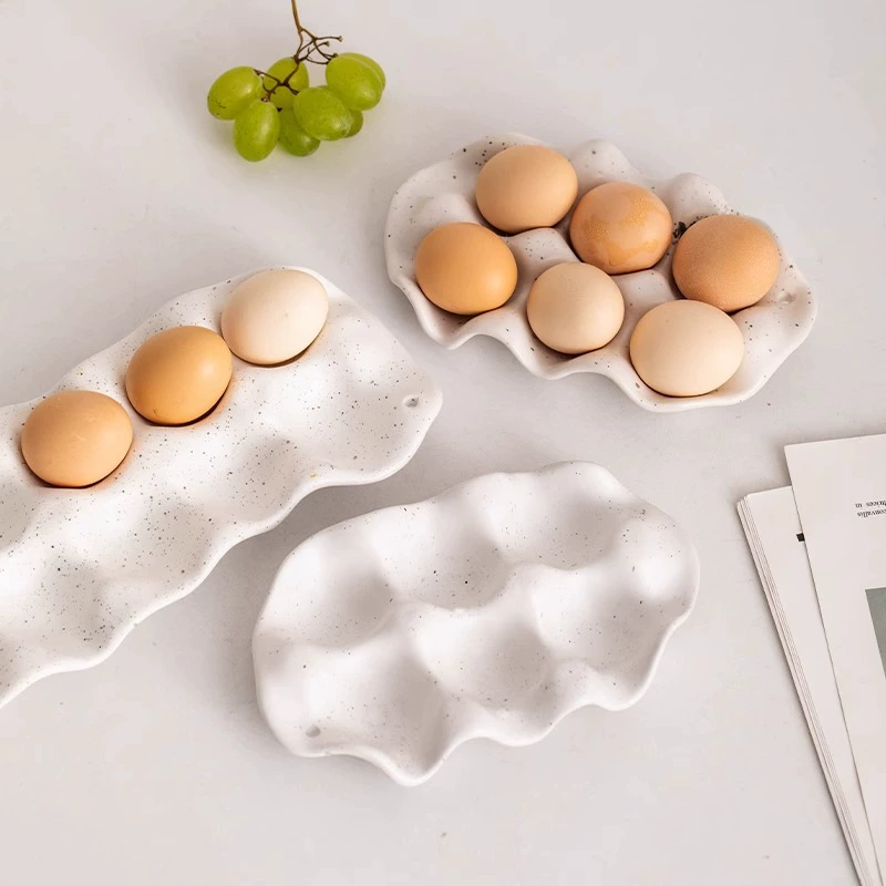 Простой керамический лоток для яиц ins для кухни, ящик для хранения, бытовой холодильник, специальный ящик для хранения и организации свежести