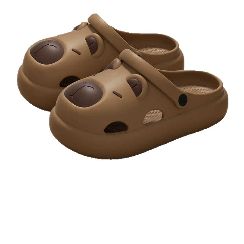 Летние нескользящие пляжные милые тапочки