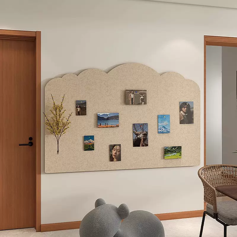 毛毡板照片墙软木板毛毡墙贴创意装饰展示墙背景板荣誉墙拍立得