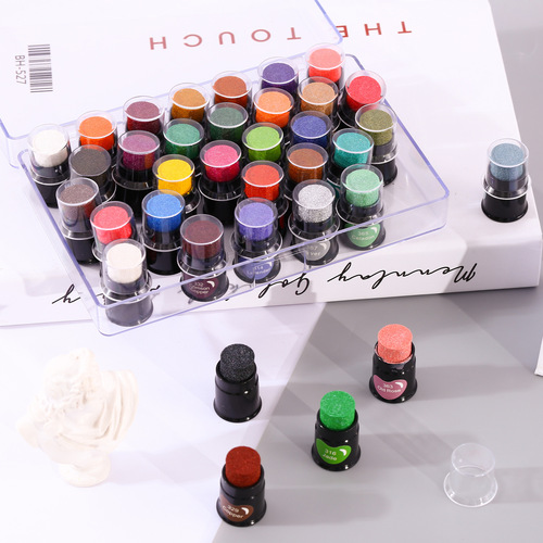 Mini DIY finger print pad metallic color series, pocket finger print pad, cute finger painting ink pad, 35 colors