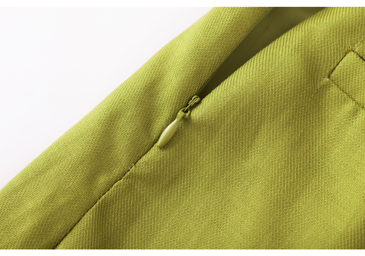 Chân váy xếp ly nữ xòe chất liệu tencel linen thoáng mát — Màu gai dầu thô chi tiết 26