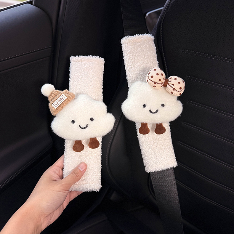 New creative cloud car car seat belt shoulder pad cute decorative anti-wear clothes a couple of women