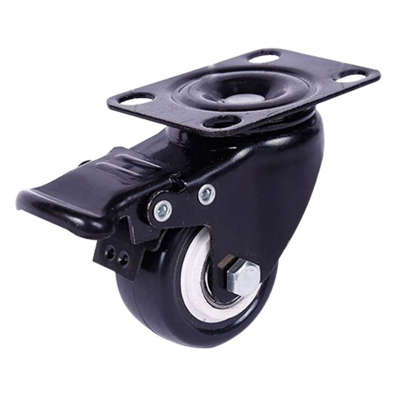 Двойной подшипник 1,5-дюймовое Золото Алмаз универсальное колесо полиуретан PU колесо подвижный рицинус Оптовая Мебель немой маленькое колесо