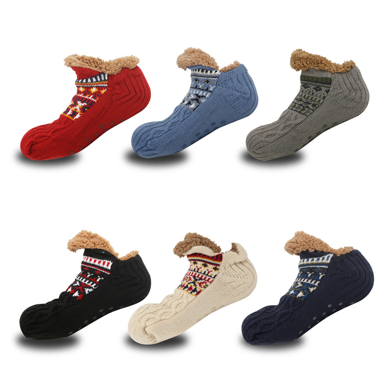 Indoor Home Slippers Socks Men's Floor Socks Knitted Adult Fleece-Lined Carpet Socks Home Sleep Socks Non-Slip Indoor Home Slippers Socks Men's Floor Socks Knitted Adult Fleece-Lined Carpet Socks Home Sleep Socks Non-Slip