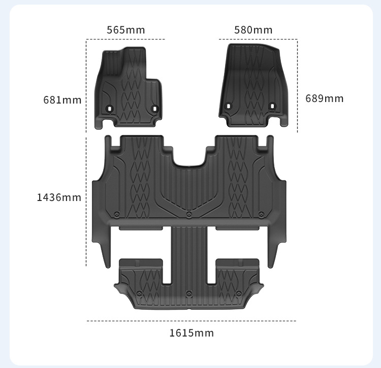 Suitable for 26 Zhiji Ls9 Car Special Floor Mats Tpe Floor Mats Trunk Mats All-Weather Seat Back Mats
