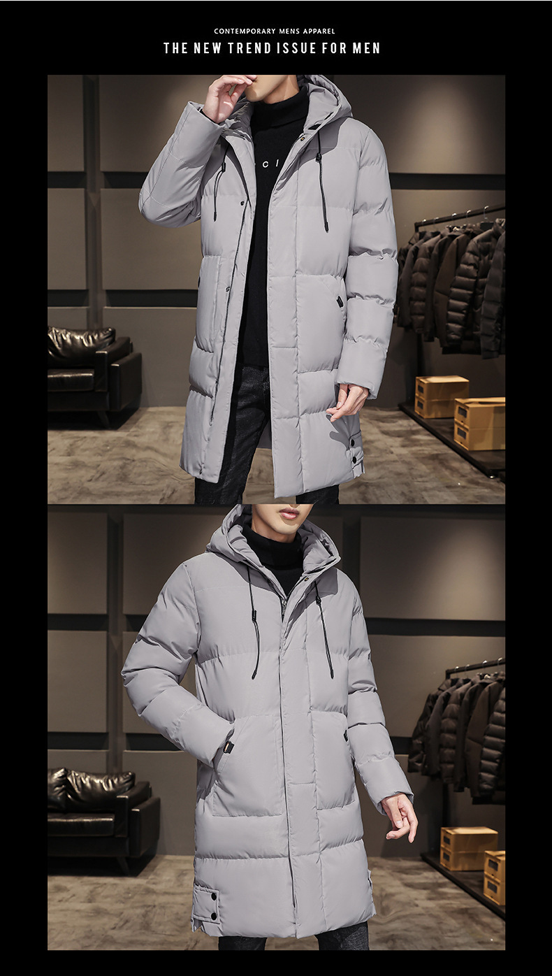 Veste d'hiver homme à capuche chaude rembourrée et doublée_voghion.com