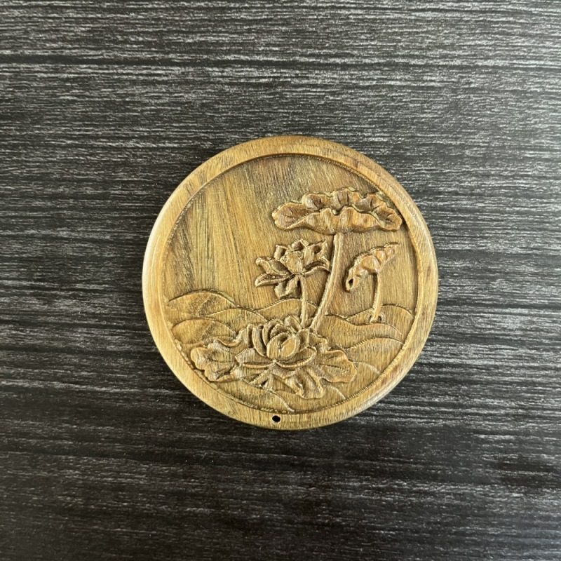 緑檀小鏡 中国古風化粧鏡 黒檀櫛 ギフトセット 携帯用丸檀香ヘアケア|undefined