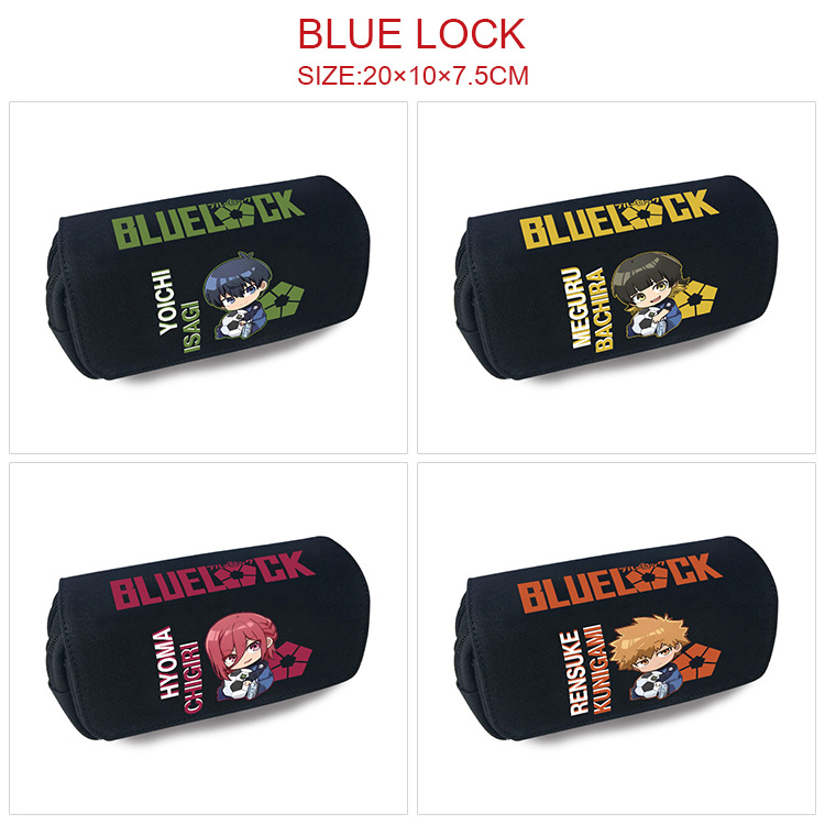 Blue capacious pencil case