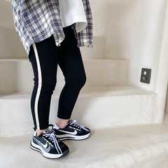 Aimobeibei Kids' High-Elastic Slim-Fit Vertical-Striped Leggings – New Spring/Fall Collection, Perfect for Children to Wear Outdoors