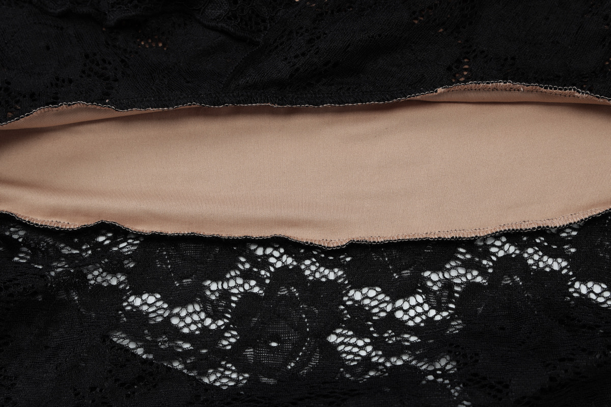 Suspenders Sexy Lace Low Cut Slim Fit Sheath Irregular Asymmetric Swing Circumference Dress