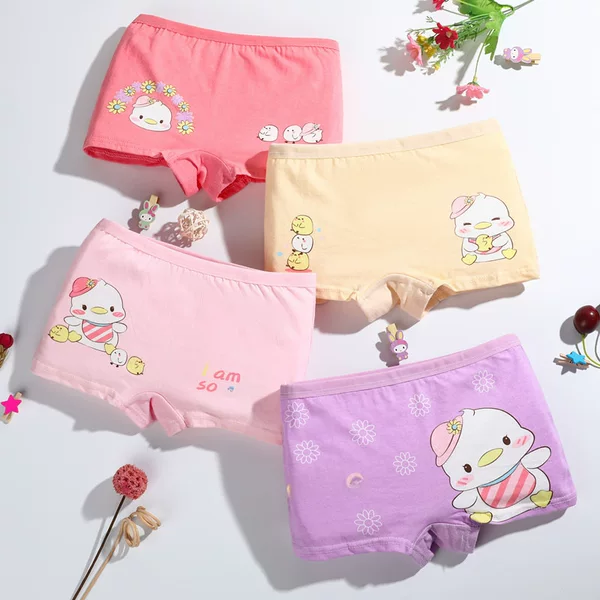 New Class A girls' underwear boxer cotton children's underwear 2-12 years old baby girls' shorts small and medium-sized children's underwear