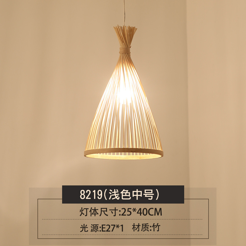 Candelabro de restaurante, salón de té de bambú, personalidad creativa Zen, simple, casa de familia de estilo japonés, sala de estar, candelabro de bambú