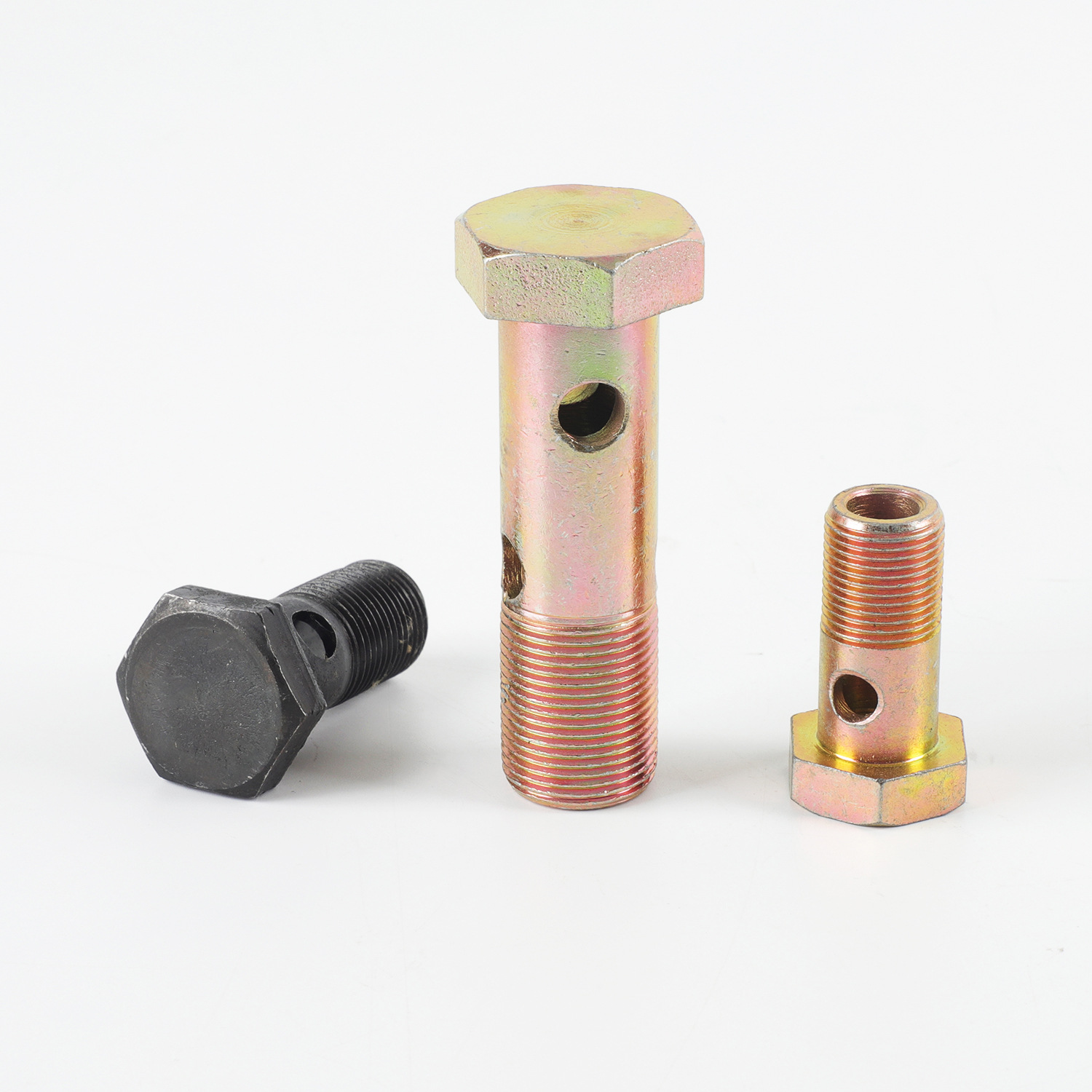 3单孔外六角空心螺丝回油管铰接头液压过油螺栓螺丝柴油机螺栓