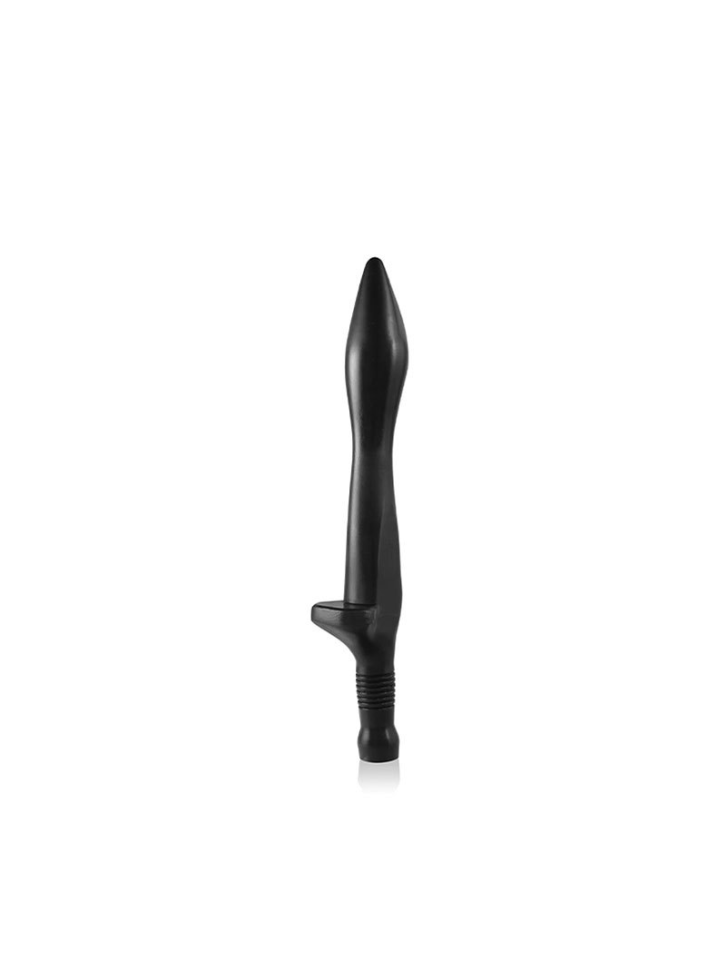 Ultra-Realistic Anal Plug with Suction Cup, Black PVC Backdoor Toy — detail image 5