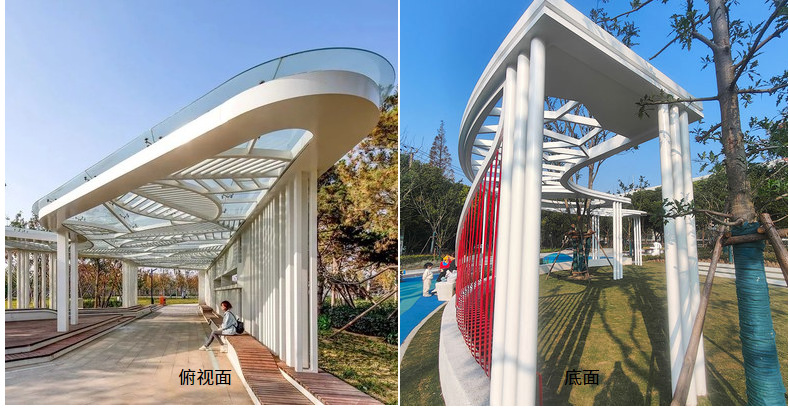 钢结构景观廊架