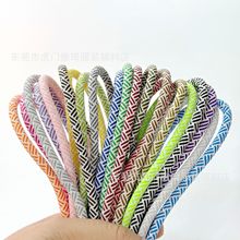 厂家现货花式彩色包芯涤纶圆绳卫衣帽绳运动裤服饰编织裤腰绳鞋带