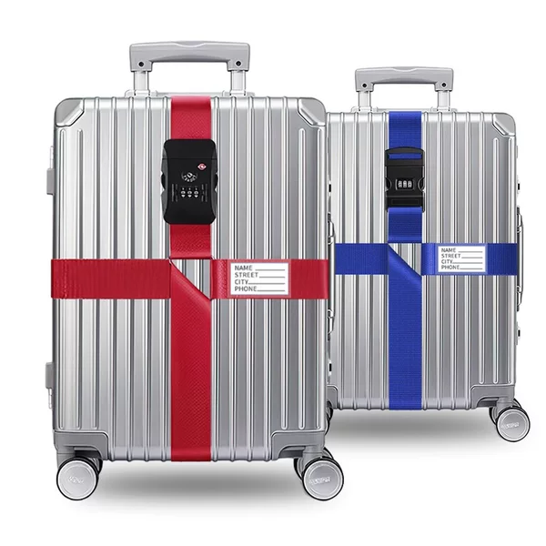 Luggage strap cross packing strap safety fixed consignment travel box protection tight reinforcement strap binding rope