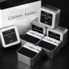 3-pack of white-edged iron boxes (black+black+black)