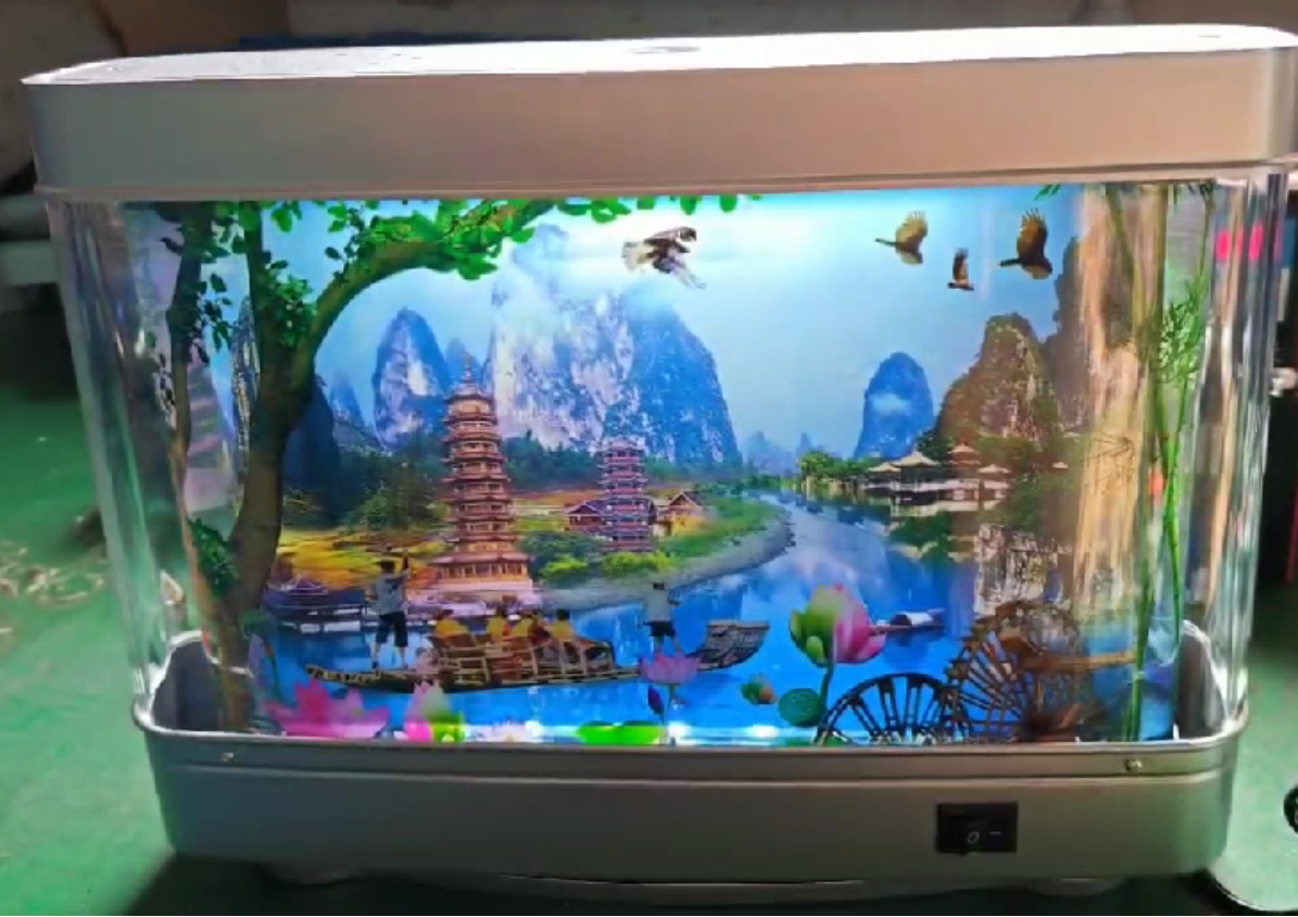 Lámpara de peces ornamentales de simulación amazónica decoración de la noche del hogar lámpara de mesa pequeña lámpara de peces ornamentales lámpara ornamental LED lámpara de peces pequeños