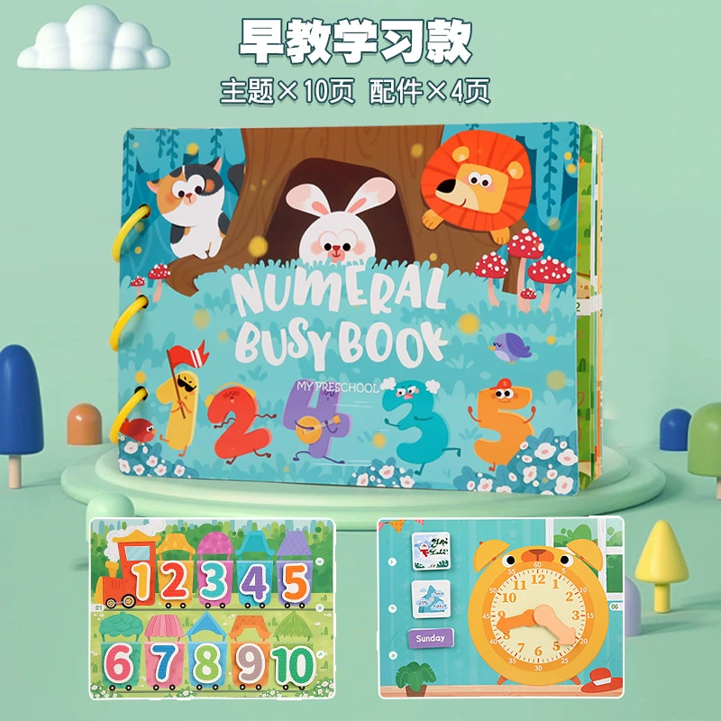 Детская познавательная книга с наклейками Montessori, игрушка, раннее образование, тренировка, грамотность