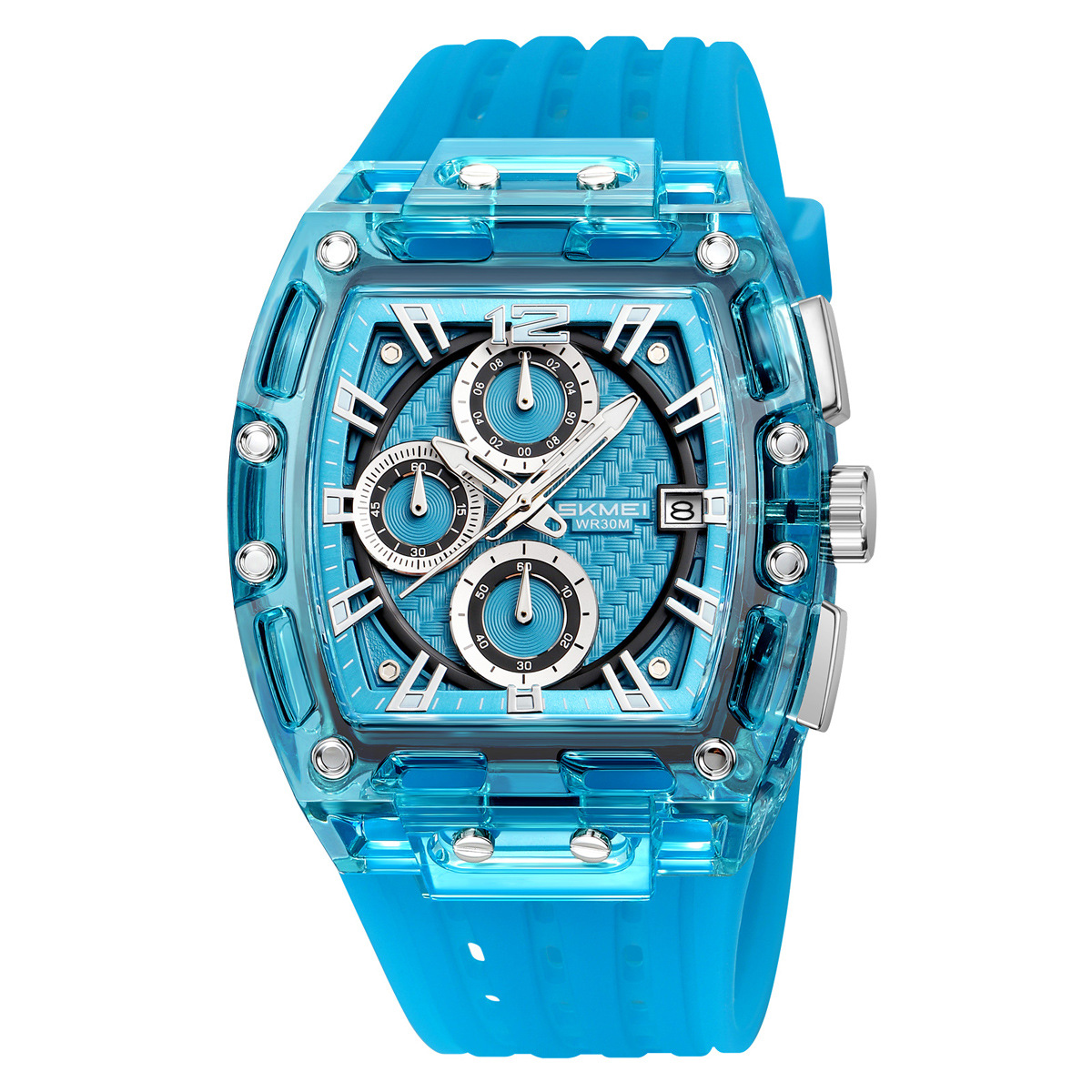 Momento de comercio exterior transfronterizo tres ojos seis agujas reloj multifuncional deportivo ocio reloj de cuarzo impermeable relojes de hombre al por mayor