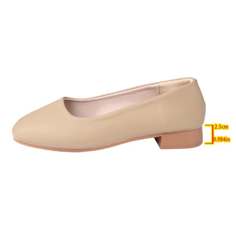 Todos los zapatos de mujer zapatos de cabeza cuadrada para mujeres otoño 2025 nuevo ligero super suave zapatos de granja zapatos de trabajo zapatos de mujer