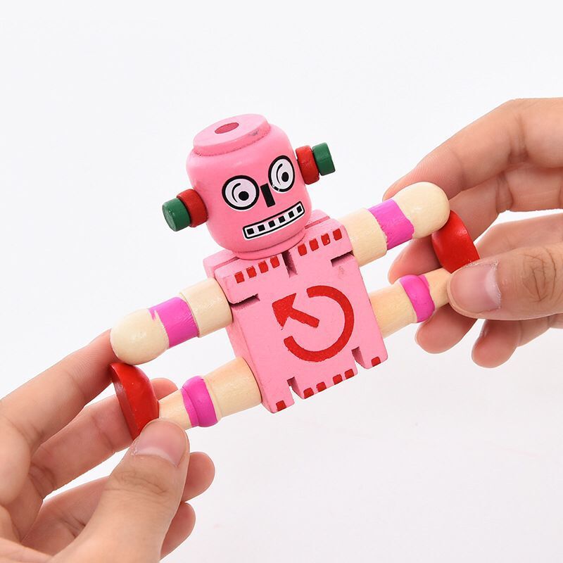 Madera creativa variedad robot Niños y Niñas lindo deformación bloques de construcción madera montado juguetes regalo cumpleaños del estudiante
