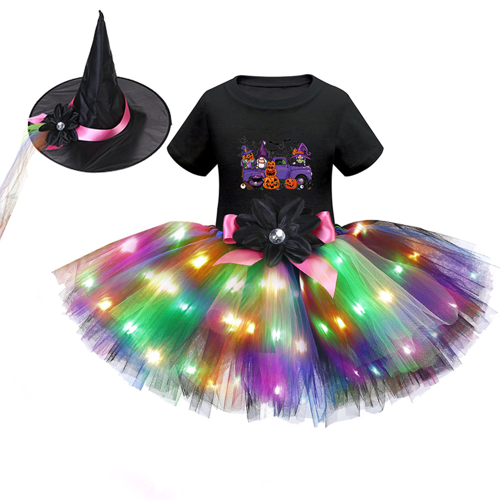 Хэллоуин светодиодный комплект с короткими рукавами 24