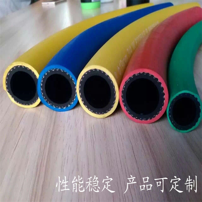 供应 DN8高压三胶两线氧气橡胶软管 PUPA6尼龙树脂钢丝软管