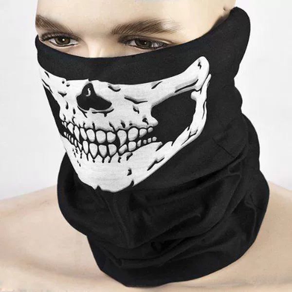 8 Color Seamless Multi-functional Riding Mask Magic Warm Neck Halloween Props CS Skull Head Scarf