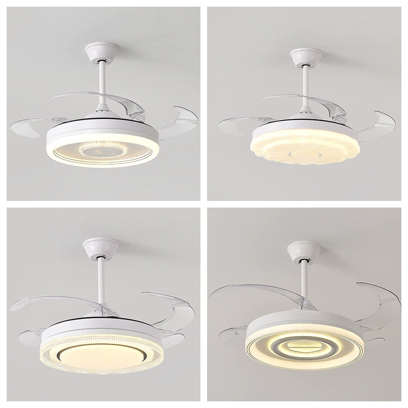 2025 новый невидимый вентилятор-лампа для дома, гостиной, встроенная люстра, ресторан, спальня, современная умная лампа-вентилятор