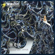 厂家现货全涤特种绣毛线绣花面料 刺绣绳绣秋冬外套时装礼服布料