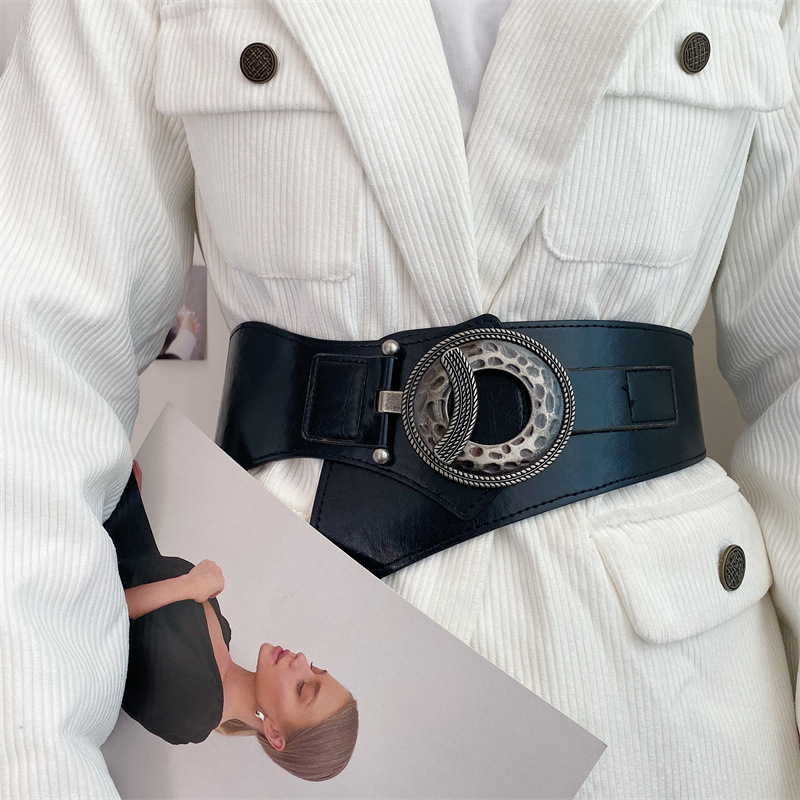 Nuovo cappotto ultra largo con coprivita, versione coreana Cintura elastica in vita versatile, decorazione da donna con gonna maglione_voghion.com