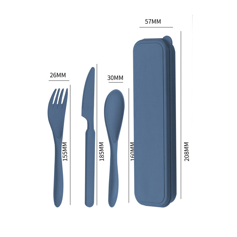 클래식 나이프와 포크 스푼 [블루]]