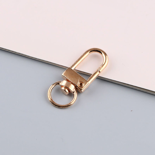 Macaron color metal paint keychain dog buckle color spray paint U-shaped door buckle diy bag pendant jewelry accessories