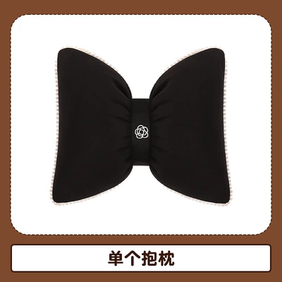 cover non-slip goddess car cushion, Four Seasons Pad - black-camellia-1-waistrest-universal