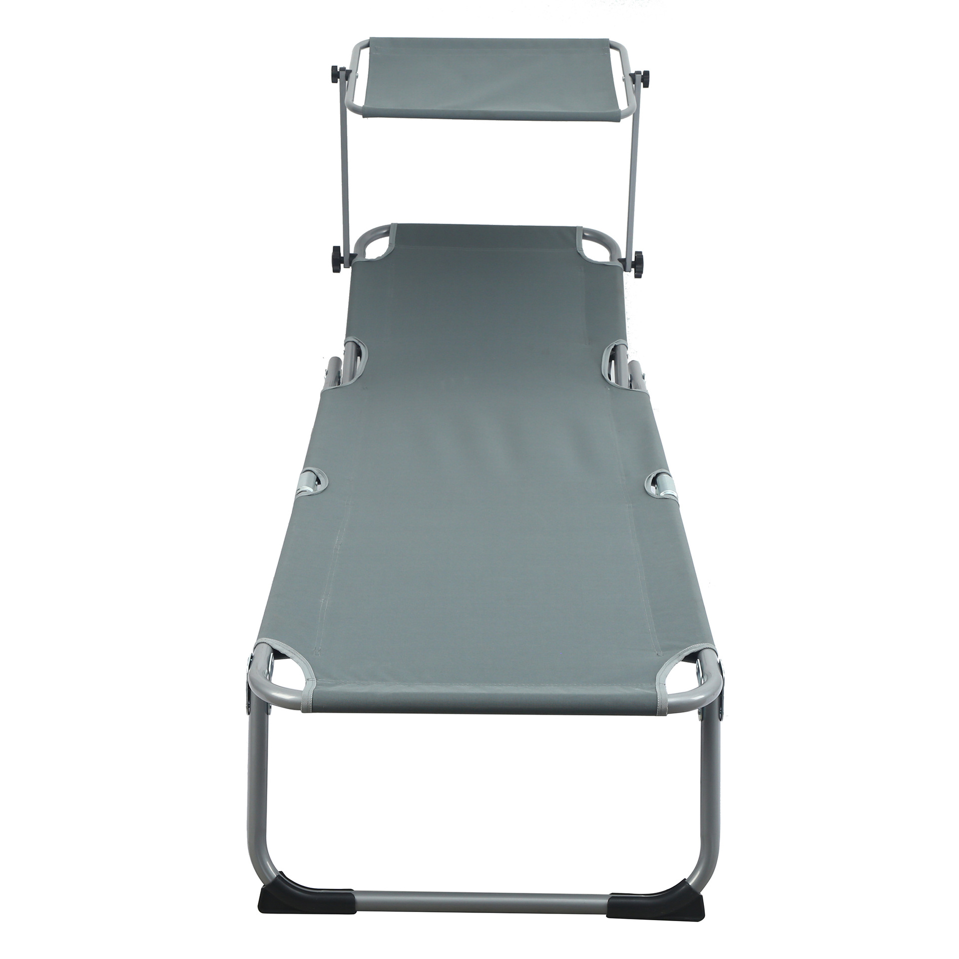 Cama plegable Wowding para uso doméstico, sencilla cama individual para siestas, silla de playa para ocio, cama plegable portátil con parasol para camping, venta al por mayor.