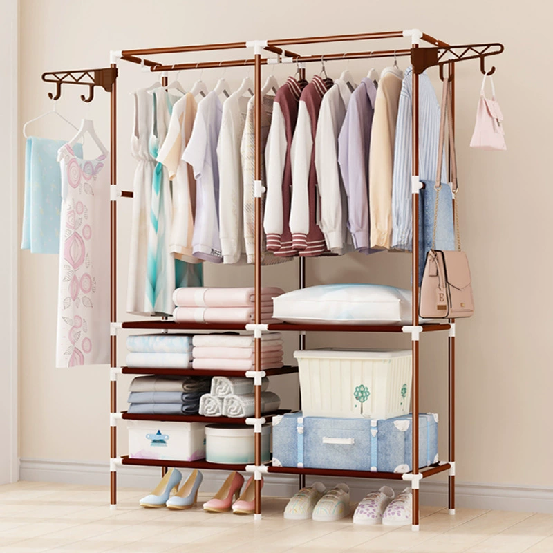 Оптовые напольные вешалки для одежды: одинарные, двойные, тройные, четырехрядные, многофункциональные, для домашнего использования