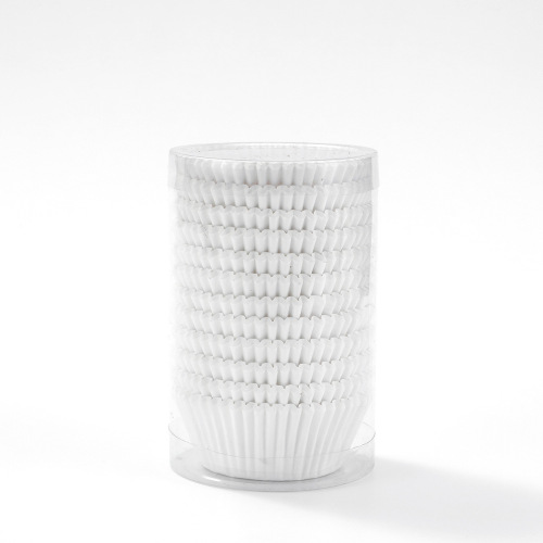 Manufacturer wholesale pure white cake cup 100 tube high temperature resistant food grade greaseproof paper baking paper tray