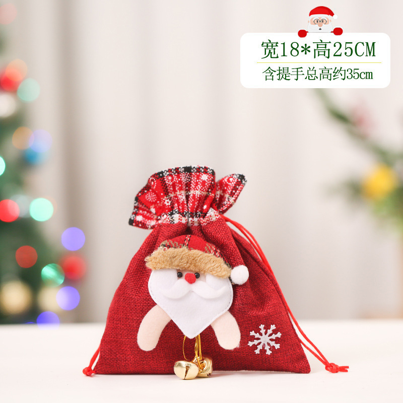 クリスマス装飾リンゴ袋子供プレゼント袋キャンディー袋平安夜束ポケット手提げ袋プレゼント袋卸売り|undefined