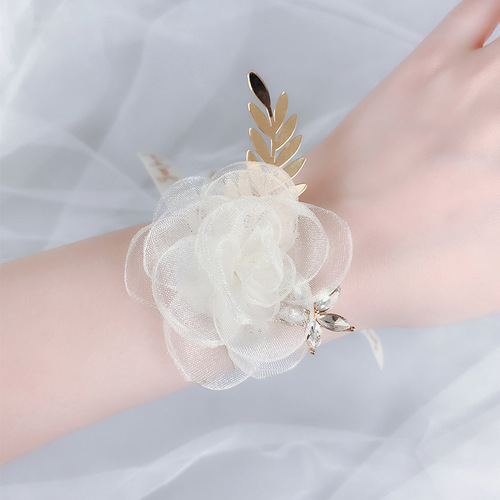 Tuanming bridesmaid wrist flower beautiful Korean star wrist flower wedding wedding bride sister hand flower souvenir
