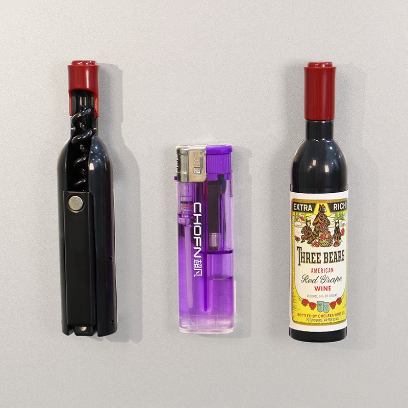 Abridor de botellas de vino tinto, refrigerador, refrigerador, botellas de cerveza de aspiración magnética doméstica, abridor de botellas de vino