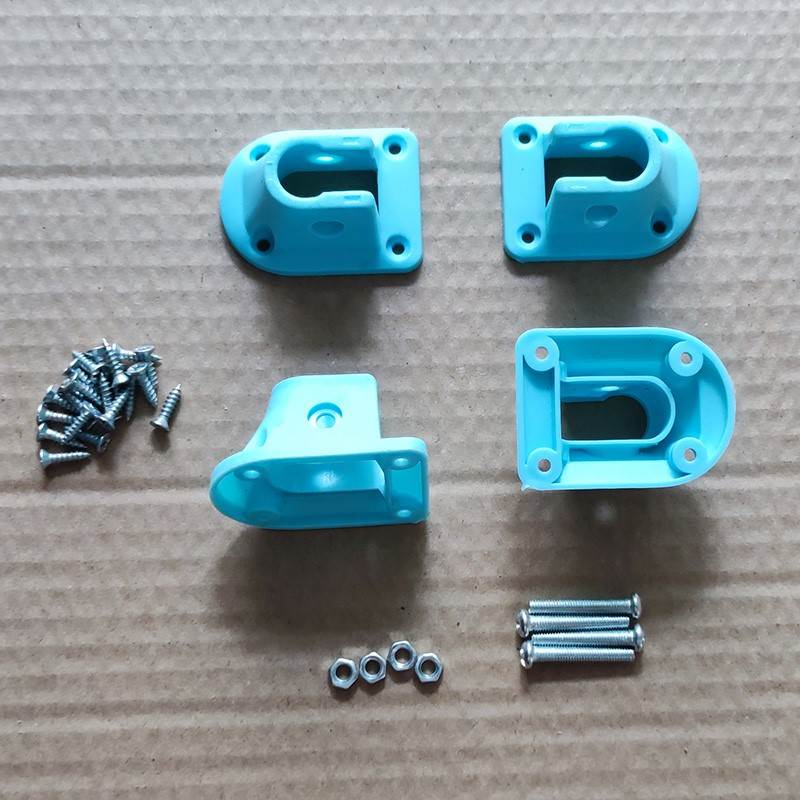 Blue thickened (with screws) set of four