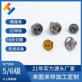 加工小模数钢齿金属内外齿轮组减速机行星花键轴电机圆柱齿轮定制