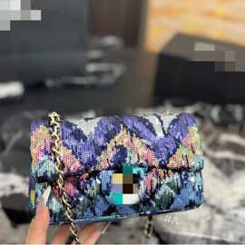新金色拉链双面亮片笔袋亮片笔袋亮片美人鱼笔袋化妆包化妆袋