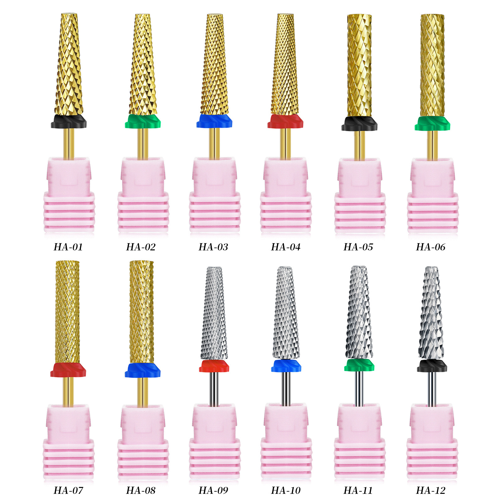 Transfronterizo especial de alta calidad de acero de tungsteno cabeza de pulido super largo cilíndrico esmalte de uñas cabeza rápida removedor de uñas fábrica al por mayor